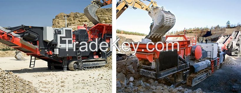 42Mobile crusher/Mobile Impact Crusher/Stone Crushing Plant