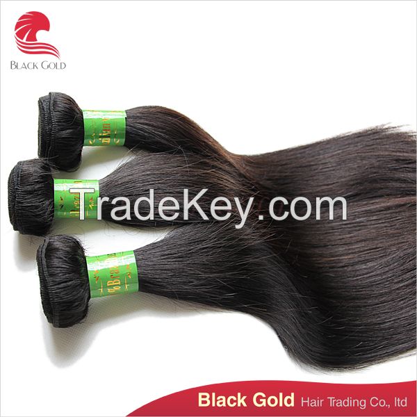 Unprocessed high quality straight wave Brazilian hair extension out sale