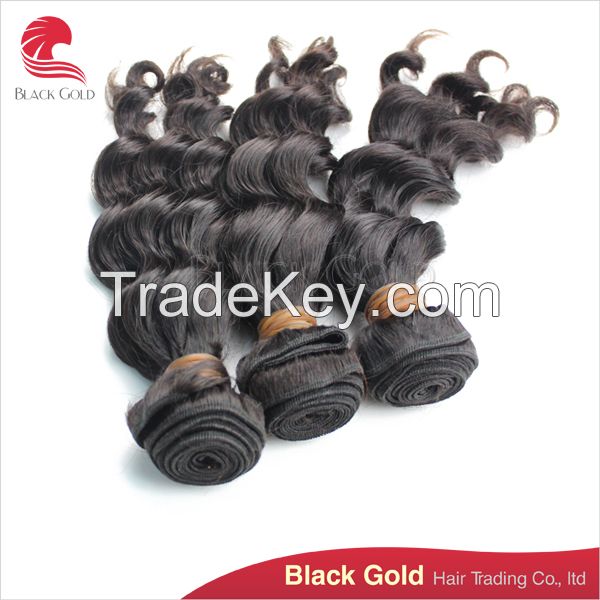 Cheap price high quality regular wave Brazilian human hair exrtention