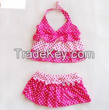 Red colour and mini babies&#039; Swimwear for kids&#039; Bikini