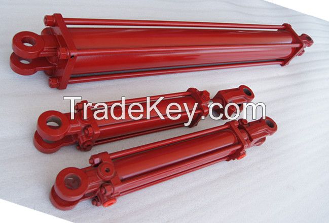 Tie rod hydraulic cylinder