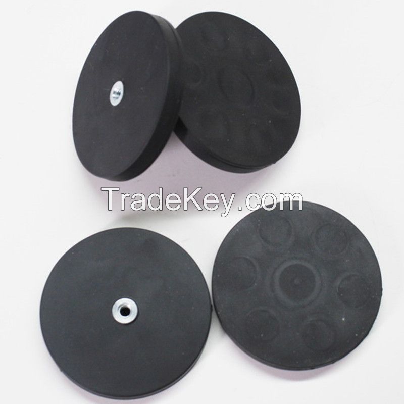 Neodymium magnetic rubber coated pot magnet