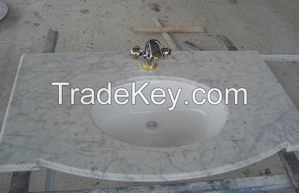 Carrara white vanity top