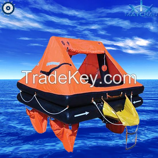 Throw Overboard Inflatable Liferaft (ISO 9650-2, For yacht) 4/6/8/10 Man