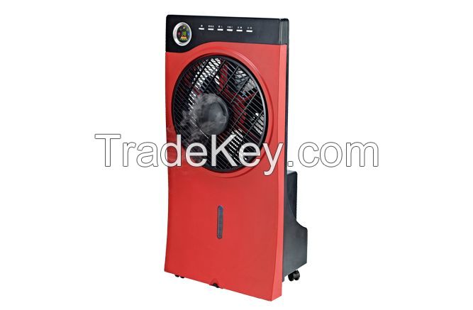 Japan popular box misting fan with remote control, FND display, timer and photocatalyst function