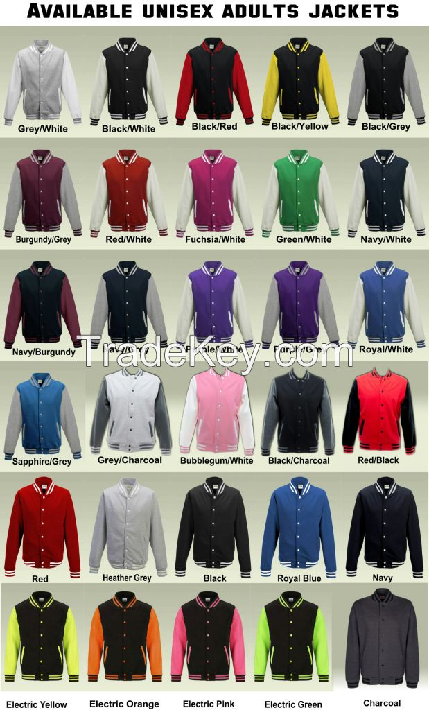 personalised girls varsity jacket letterman team logo print wholesale