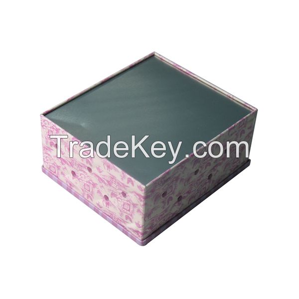 embossed Christmas rectangular tin box