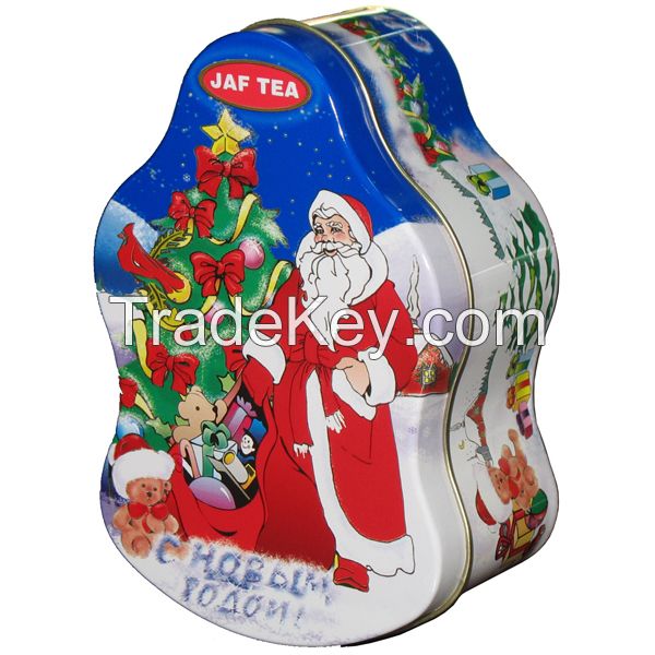 Christmas tree shape tin box for bonbon