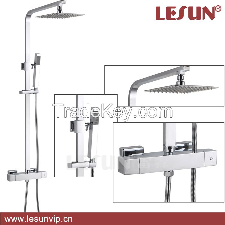 High quality brass body thermostatic shower set