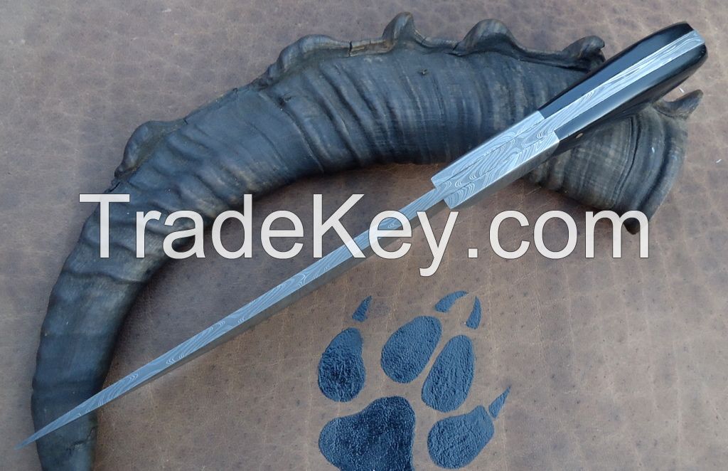 custom handmade damascus steel  knife