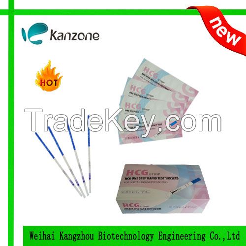 hCG pregnancy test kit strip 2.5mm stick CE ISO13485