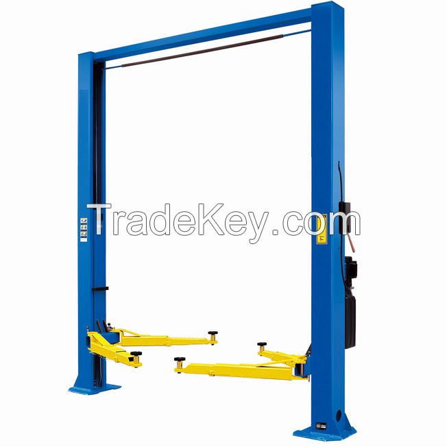 two post and double cylinder hydraulic car lift