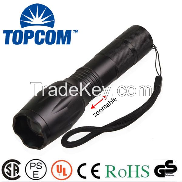 Adjustable Camping Flashlight CREE XM-L T6 LED Flashlight Torch 2000 Lumen