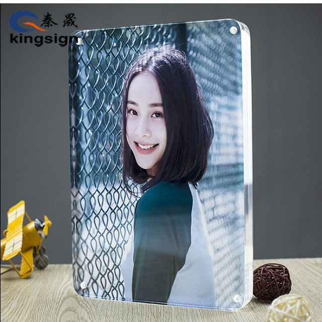 Wholesale cheap customize clear acrylic display picture photo frame