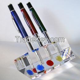 CRYSTAL PEN HOLDERS