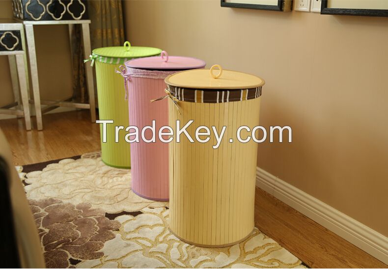 foldable bamboo laundry basket laundry hamper bamboo basket for ditry clothes