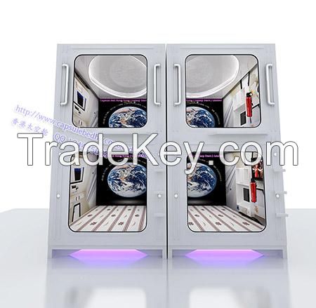 HK Space Capsule Hotel Bed Vertical Single