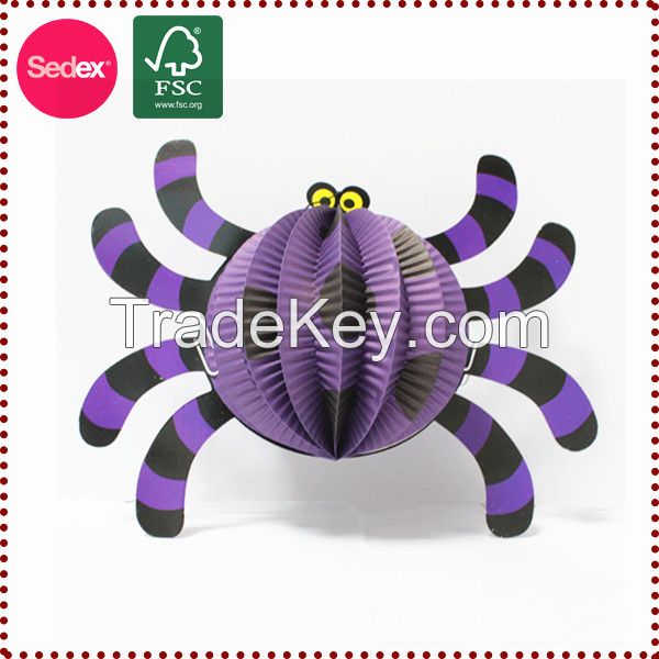 3D paper models spider paper lanterns for halloween hanging decoration