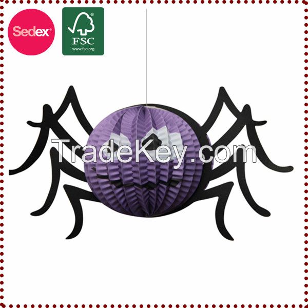 3D paper models spider paper lanterns for halloween hanging decoration