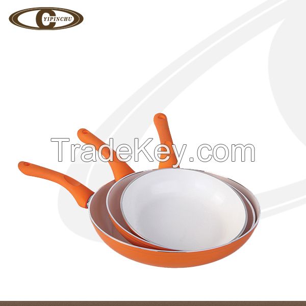 Styling utensils aluminum ceramic fry pan non-stick frying pan