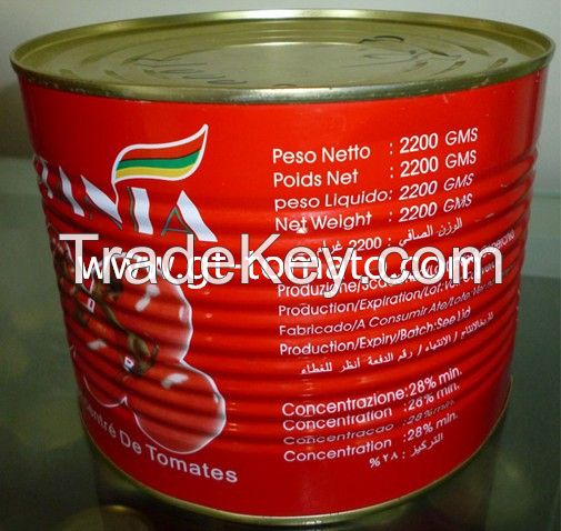 tomato paste 28-30% in can  4500g