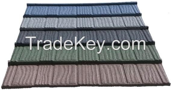 Color Stone Coated Steel Roofing Tiles