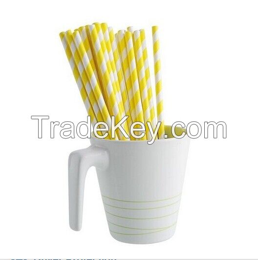 Factory Wholesale Drinking Straw, Paper Straws, Striped paper straws