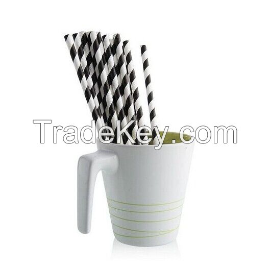 Factory Wholesale Drinking Straw, Paper Straws, Striped paper straws