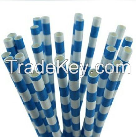 Factory Wholesale Drinking Straw, Paper Straws, Striped paper straws