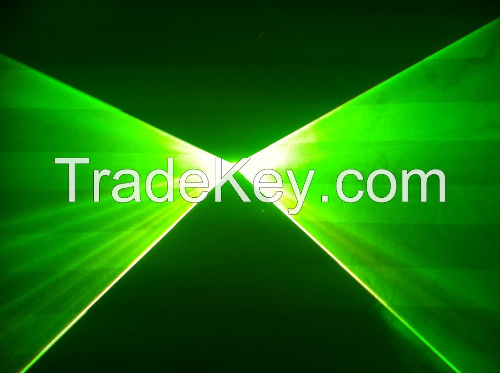 1W single color Green laser projector with DMX Fuction laser light HF-G1000 