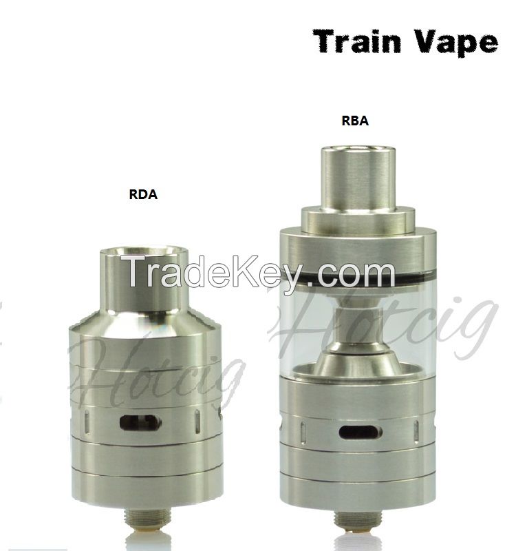 316 Stainless steel tank atomizer train vape RTA RBA RDA from hotcig 