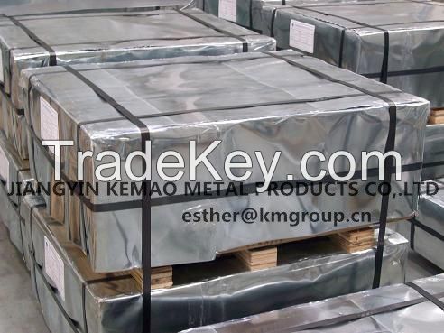 0.31MM MR JIS STANDARD JIANGYIN KEMAO ELECTROLYTE TINPLATE ( coils, sheets and strips) FOR FRUIT TIN CAN PACKING