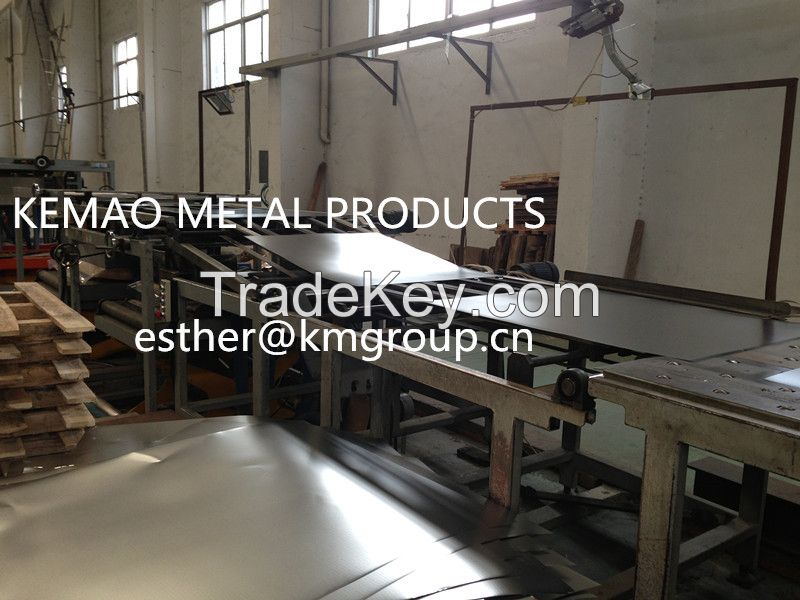 MR T3 JIS STANDARD JIANGYIN KEMAO ELECTROLYTE TINPLATE SHEETS FOR OLIVE OIL TIN PACKING 