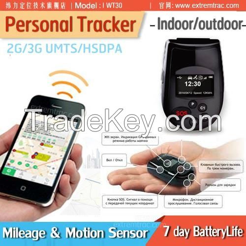 LCD 3G GPS Personal Tracker/OLED Mileage Calculate/Mobile SOS/ Data Logger