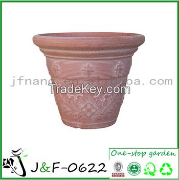 Terracotta, anti-microbial flowerpots planter(J&amp;F-0622)