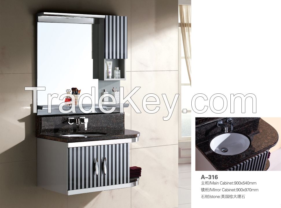 stainless steel bathroom vanity/bathroom vanity/bathroom cabinet