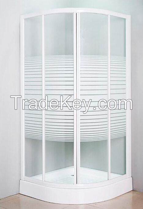 SY32101 Corner quadrant sliding Shower Enclosure 4mm