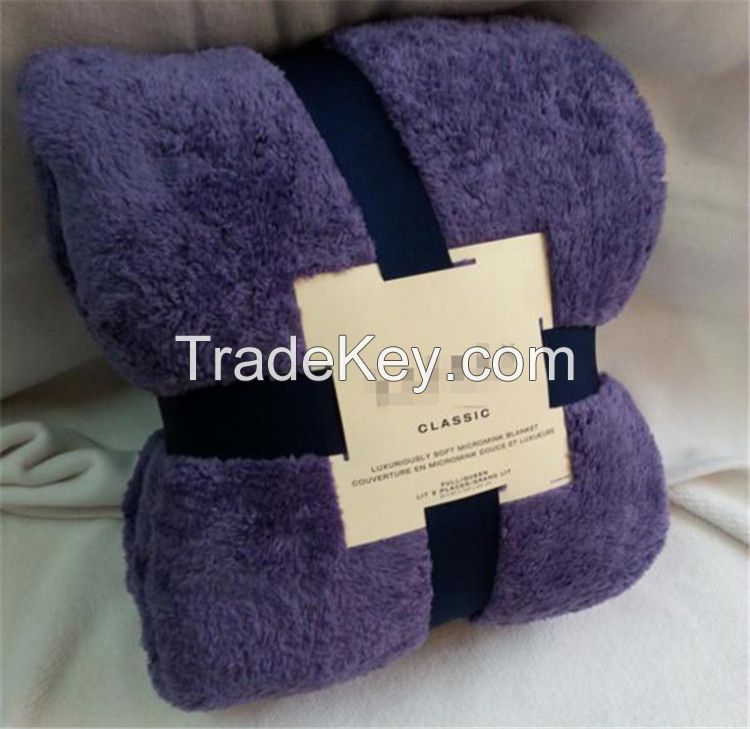 2014 100% polyester flannel fleeece blankets mink blankets