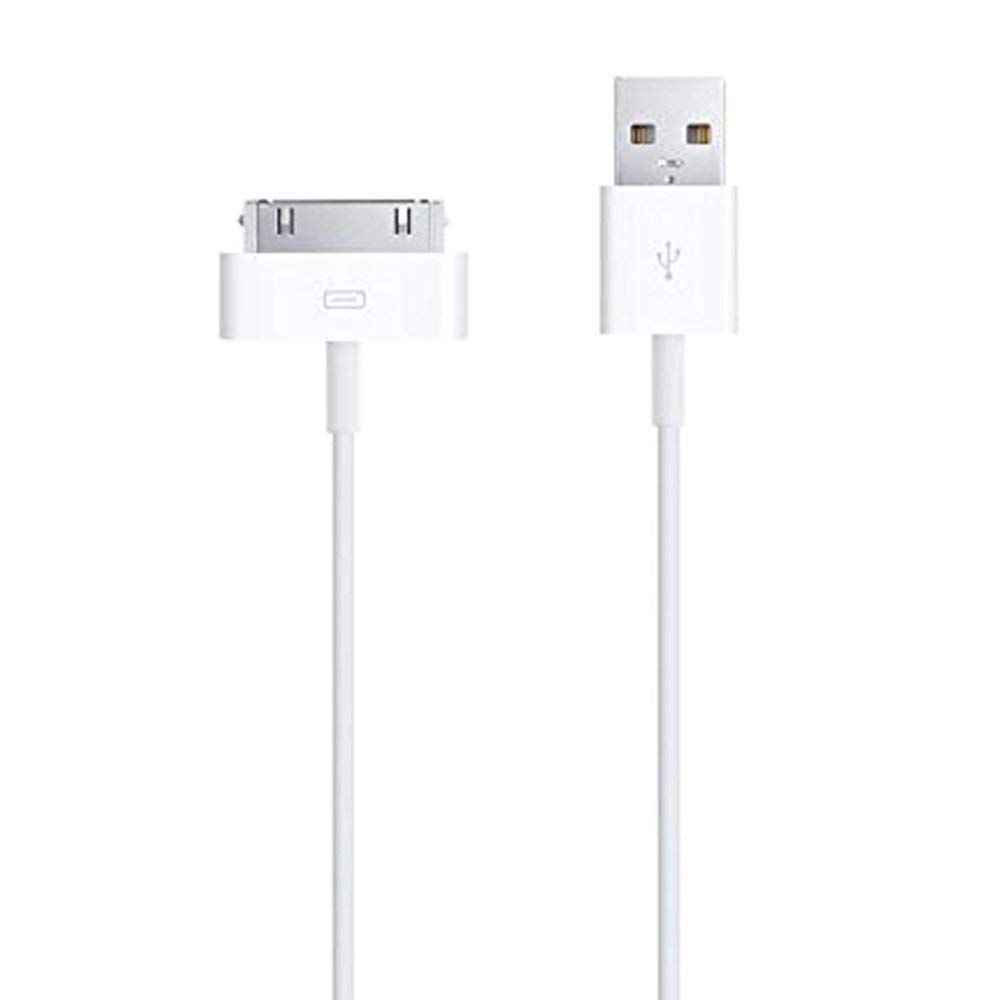 30 Pin Cable, USB Charging Data Cable for iPhone 4/4S, iPhone 3G/3GS, iPad 1/2/3, iPod Touch, iPod Nano, 1 meter, White