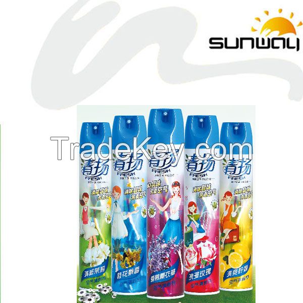 Aerosol Air Freshener--Many different fragrance : lemon, rose, jasmine, strawberry ,apply, lavender, sandalwood...