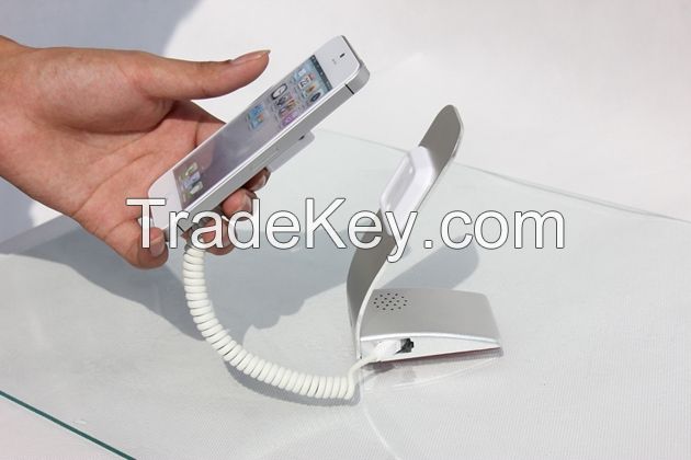 High quality security desktop display stand with light for mobile phone