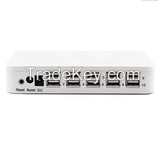 Hot sale 10 ports sensor host burglar alarm for phone and tablet