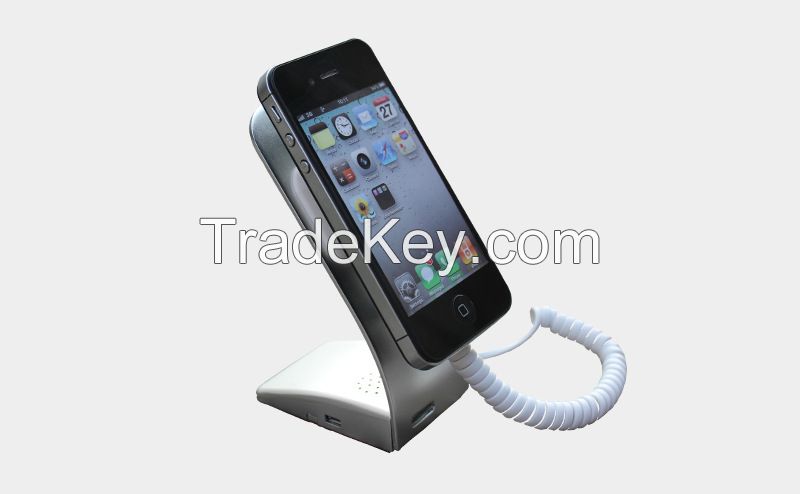 High quality security desktop display stand with light for mobile phone