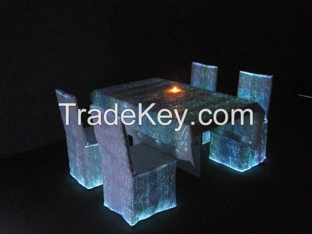 Attractive wedding chair covers with led lights luminous chair cover for decoration