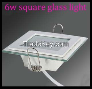 6W Newstyle SMD5730 110V-260V high quality downlight square living room lights glass  led panel lights 