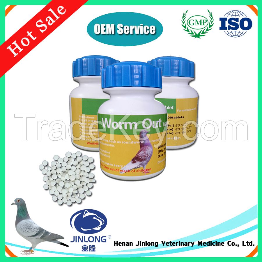 Racing Pigeon Medicine Praziquantel Oxfendazole Worm Out Tablet