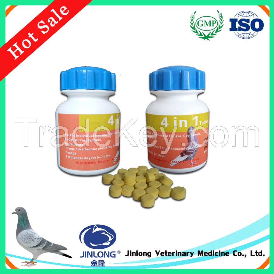 Private Label Pigeon Racing Medicine Furaltadone Ronidazole Tablet