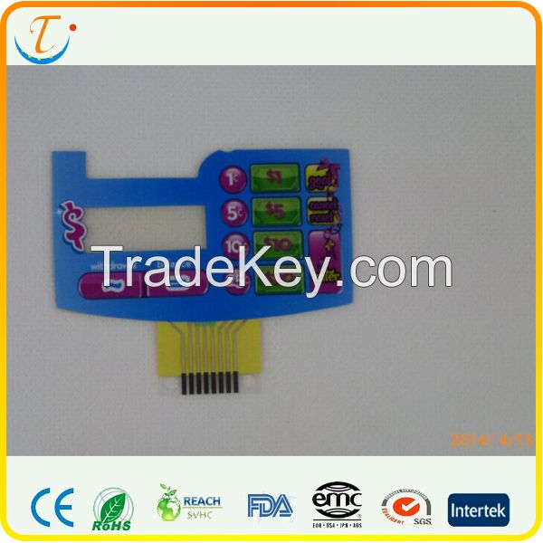 Flat Membrane Switch, membrane switch panel, membrane switch keypad