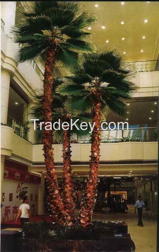 Landscaping real look and touch artificial palm tree