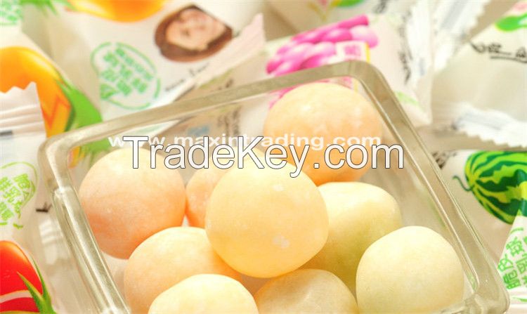 Gummy Filled Milk Ball Soft Candy